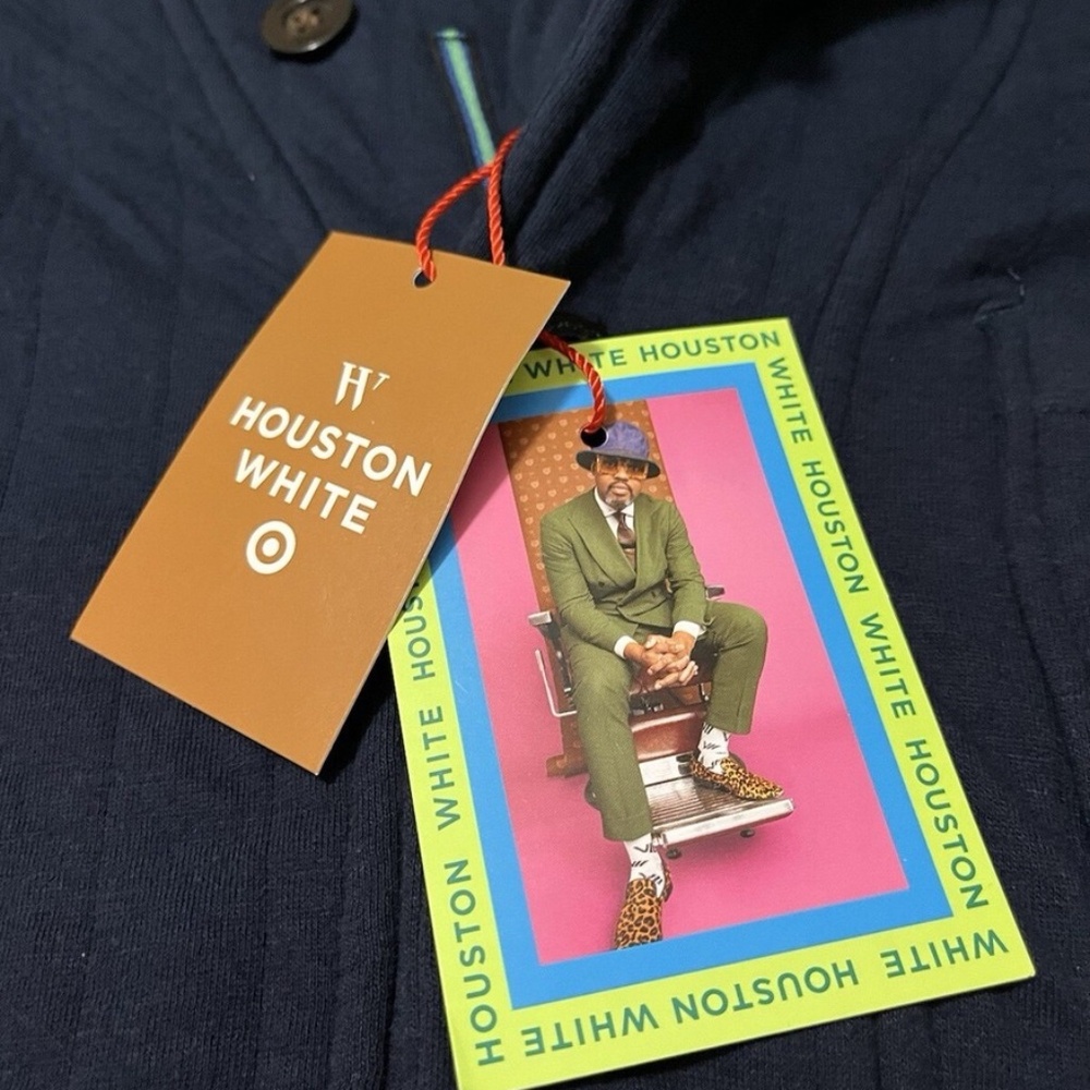 Target collab Houston White Navy Blue Cardigan Men XL NWT!